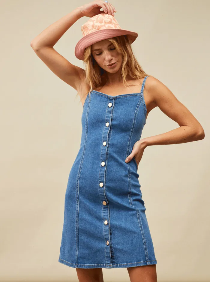 Roxy Dresses Some Dance Strappy Dress Medium Blue 8211 Womens