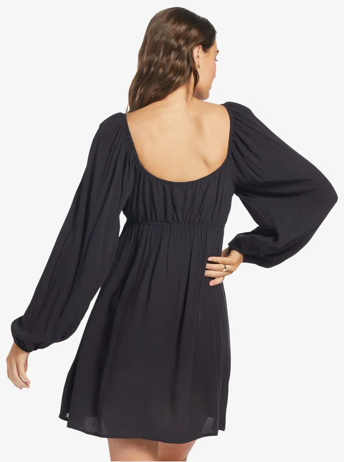 Roxy Dresses Sweetest Shores Dress Solid Dress Anthracite 8211 Womens