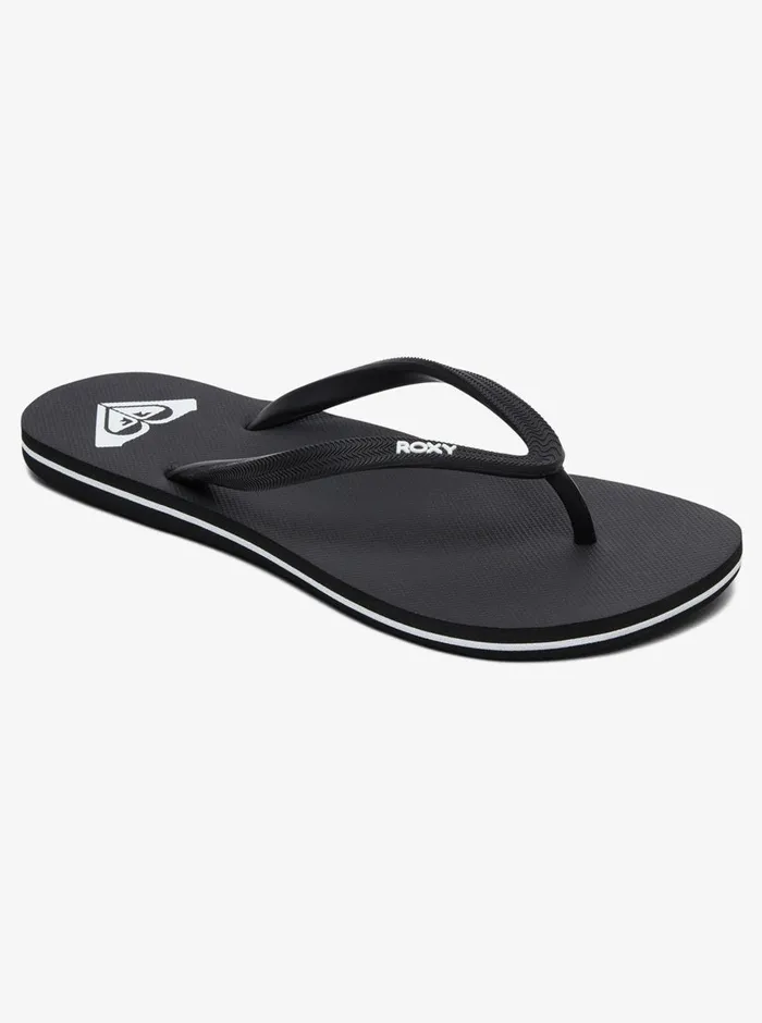 Roxy Flip Flops Azul Basic Sandal Black 3 8211 Womens