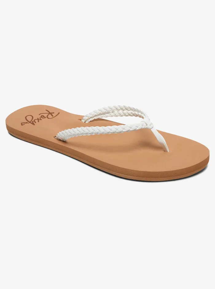 Roxy Flip Flops Costas FlipFlops White 8211 Womens