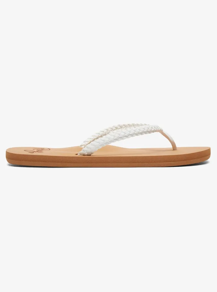 Roxy Flip Flops Costas FlipFlops White 8211 Womens