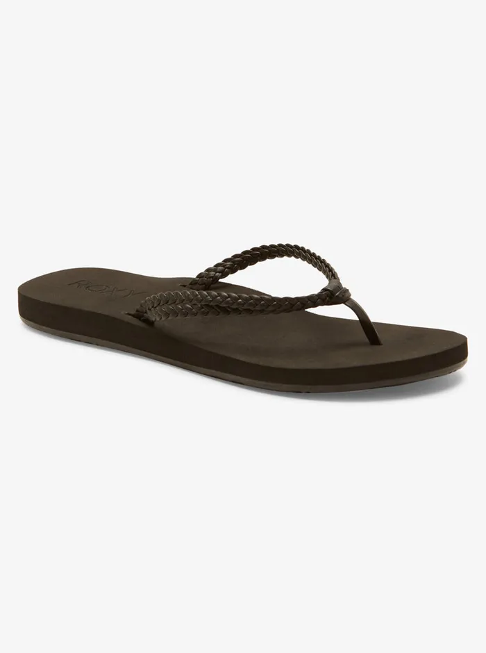 Roxy Flip Flops Costas II FlipFlops Black 3 8211 Womens