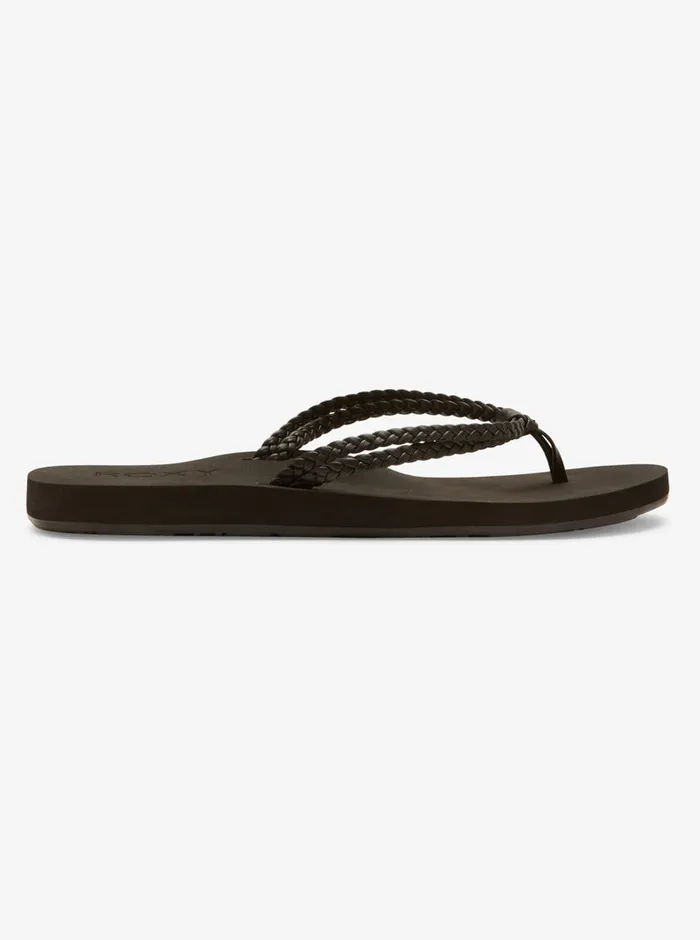 Roxy Flip Flops Costas II FlipFlops Black 3 8211 Womens