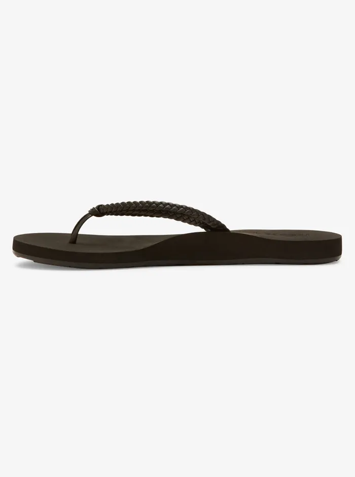 Roxy Flip Flops Costas II FlipFlops Black 3 8211 Womens