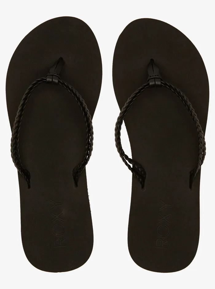Roxy Flip Flops Costas II FlipFlops Black 3 8211 Womens