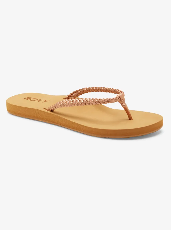 Roxy Flip Flops Costas II FlipFlops Rose Gold 8211 Womens