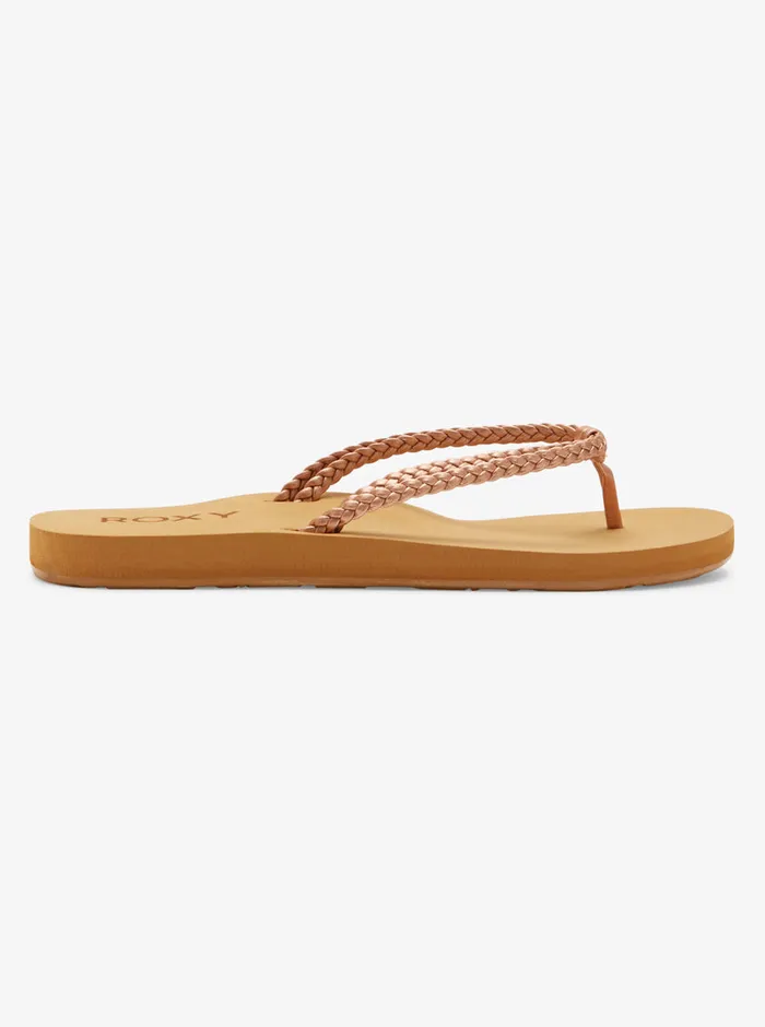 Roxy Flip Flops Costas II FlipFlops Rose Gold 8211 Womens
