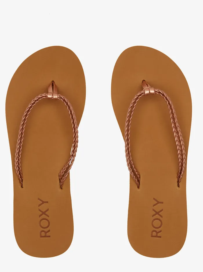 Roxy Flip Flops Costas II FlipFlops Rose Gold 8211 Womens