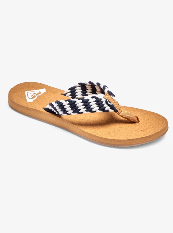 Roxy Flip Flops Porto FlipFlops Navy White 8211 Womens