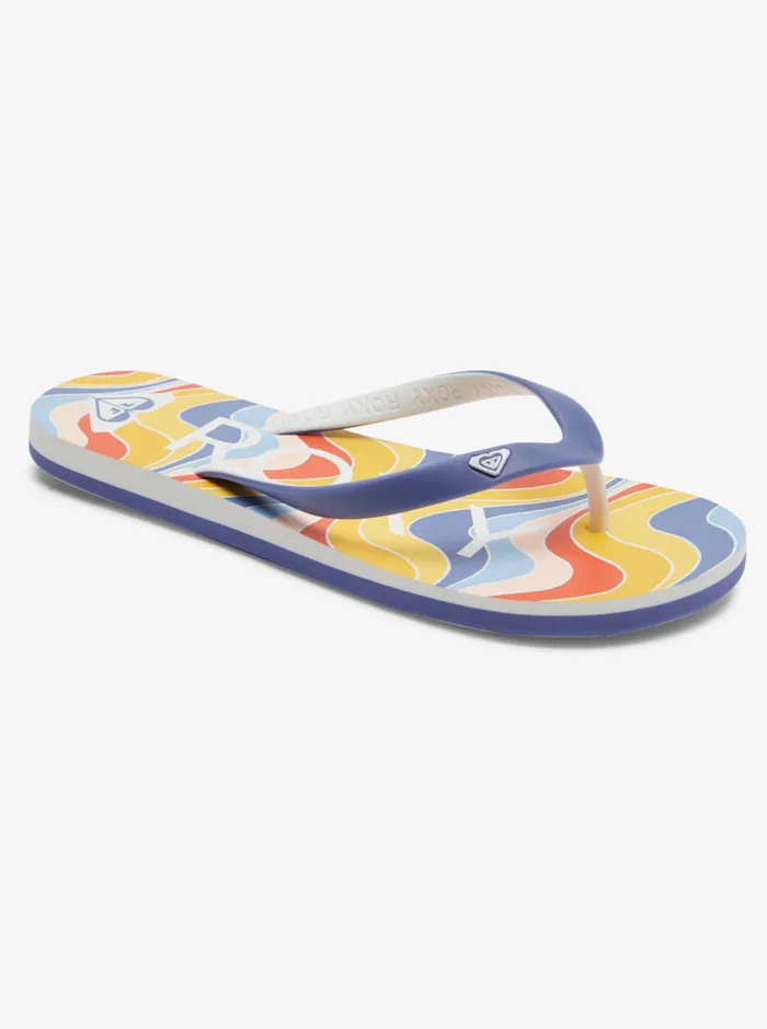 Roxy Flip Flops Tahiti FlipFlops Shady Blueorange 8211 Womens