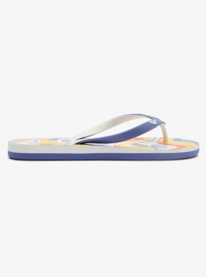 Roxy Flip Flops Tahiti FlipFlops Shady Blueorange 8211 Womens