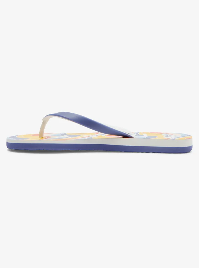 Roxy Flip Flops Tahiti FlipFlops Shady Blueorange 8211 Womens