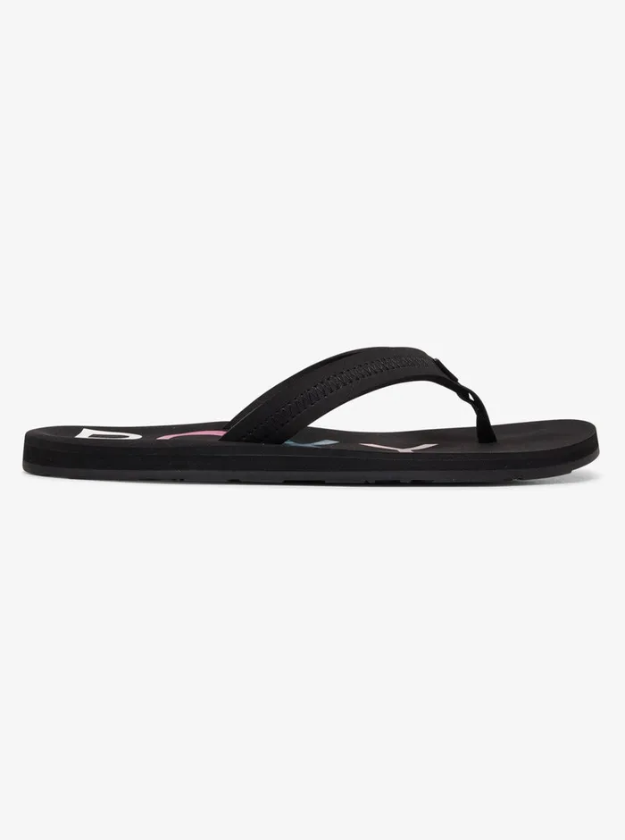 Roxy Flip Flops Vista FlipFlops Black 8211 Womens