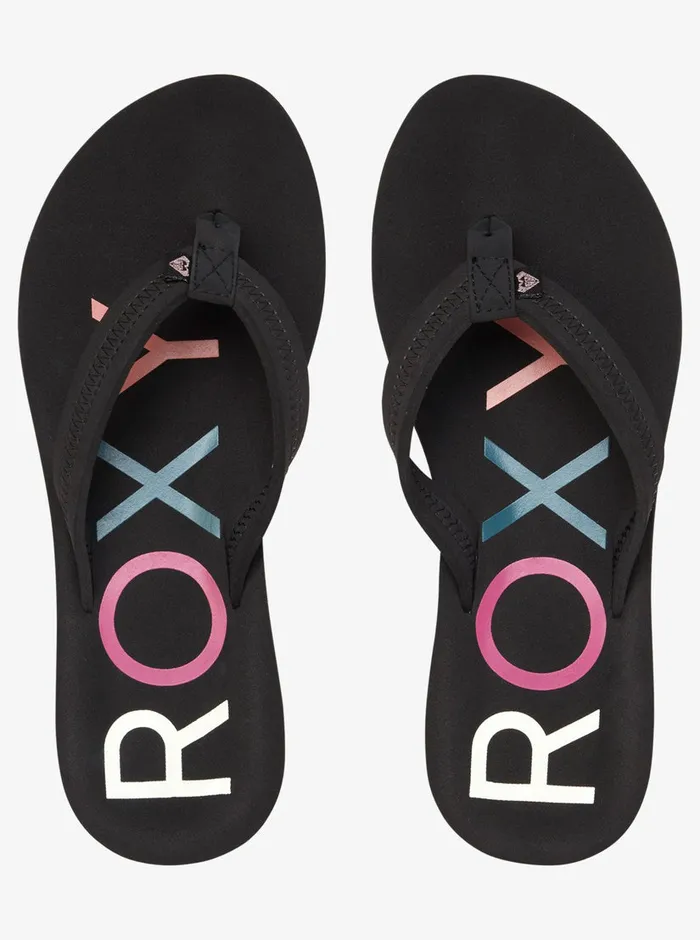 Roxy Flip Flops Vista FlipFlops Black 8211 Womens