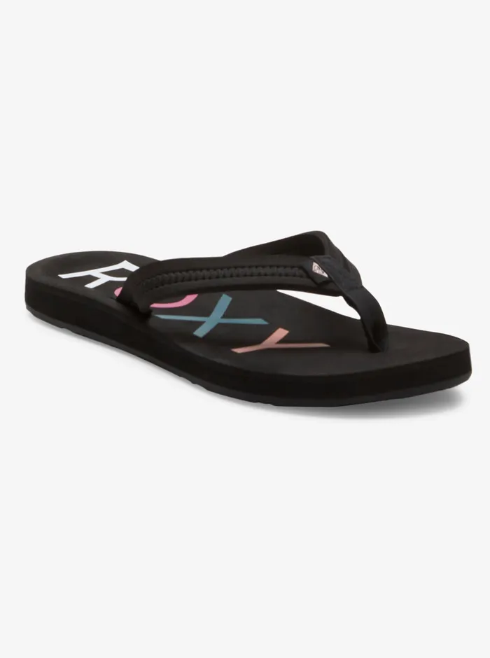 Roxy Flip Flops Vista IV FlipFlops Black 8211 Womens