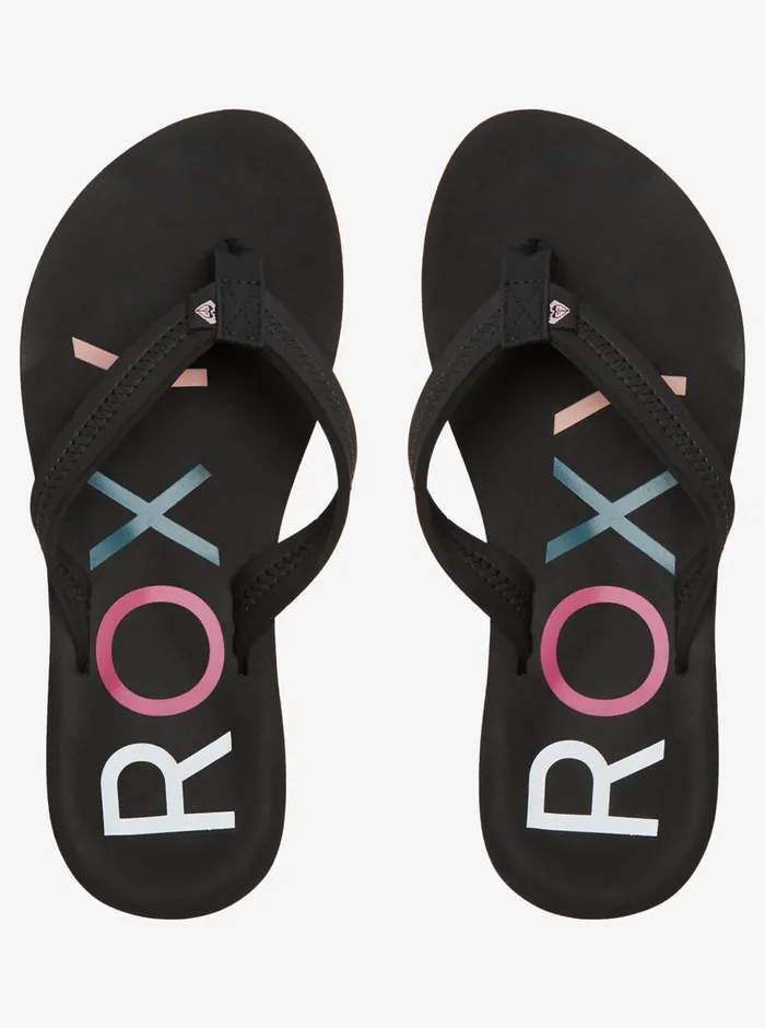 Roxy Flip Flops Vista IV FlipFlops Black 8211 Womens