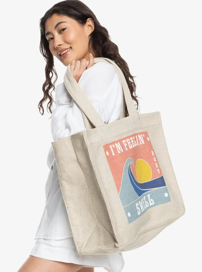 Roxy Handbags Drink The Wave Tote Bag Tapioca 8211 Womens