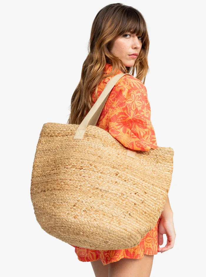 Roxy Handbags Ritual Kiss Beach Bag Natural 8211 Womens
