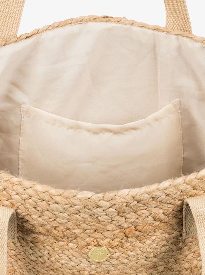 Roxy Handbags Ritual Kiss Beach Bag Natural 8211 Womens