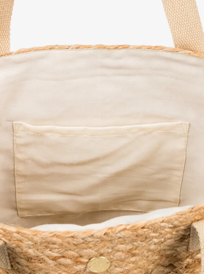 Roxy Handbags Ritual Kiss Beach Bag Natural 8211 Womens