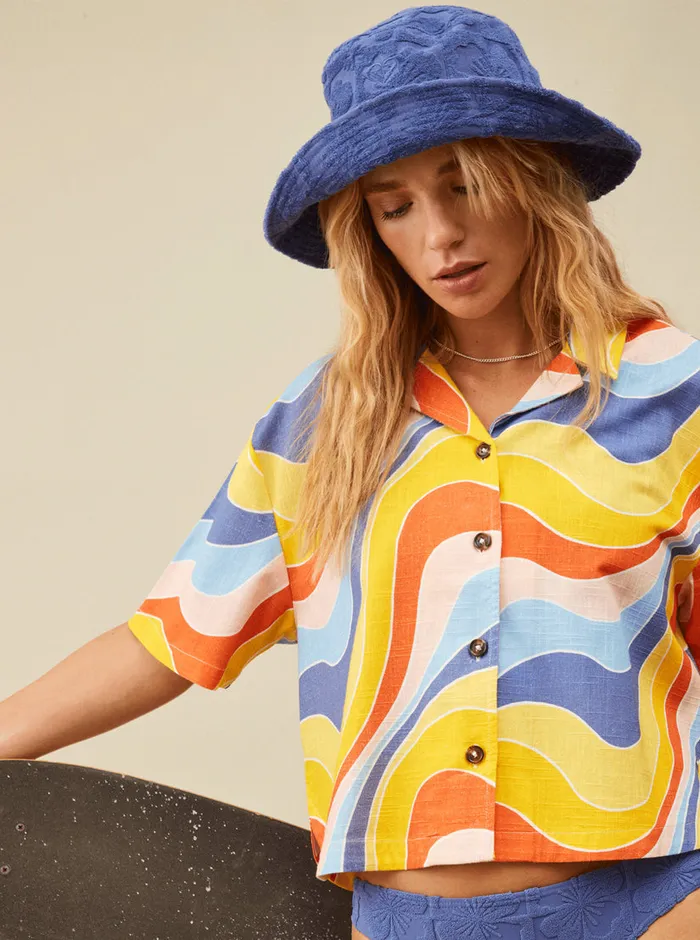 Roxy Hats Bliss Full Bucket Hat Marlin 8211 Womens