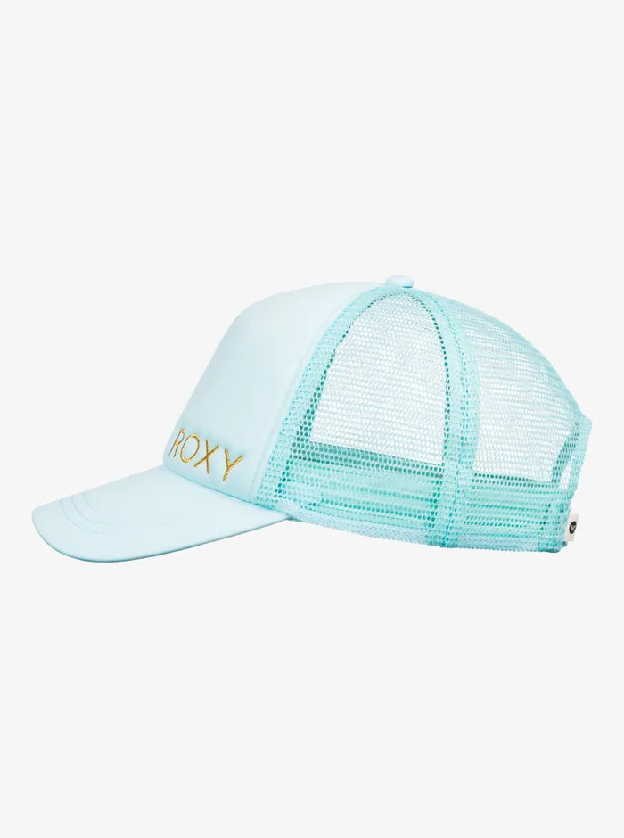Roxy Hats Finishline 2 Color Trucker Hat Aruba Blue 8211 Womens