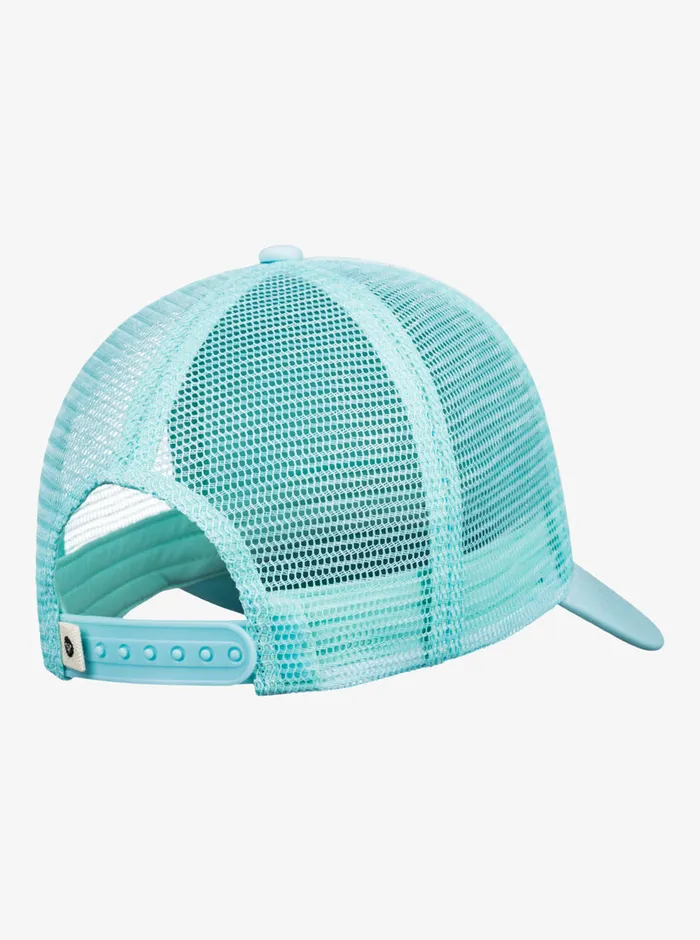 Roxy Hats Finishline 2 Color Trucker Hat Aruba Blue 8211 Womens