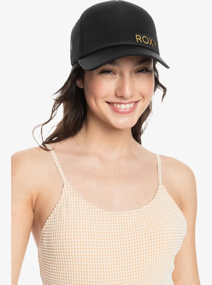 Roxy Hats Finishline Trucker Hat Anthracite 8211 Womens