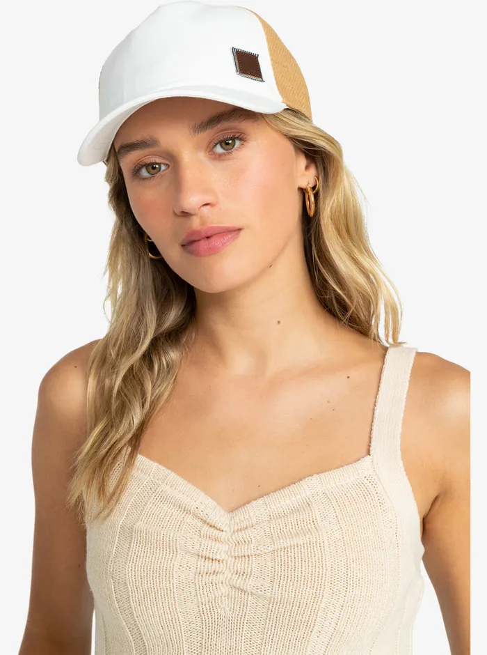 Roxy Hats Incognito Trucker Hat Marshmallow 8211 Womens