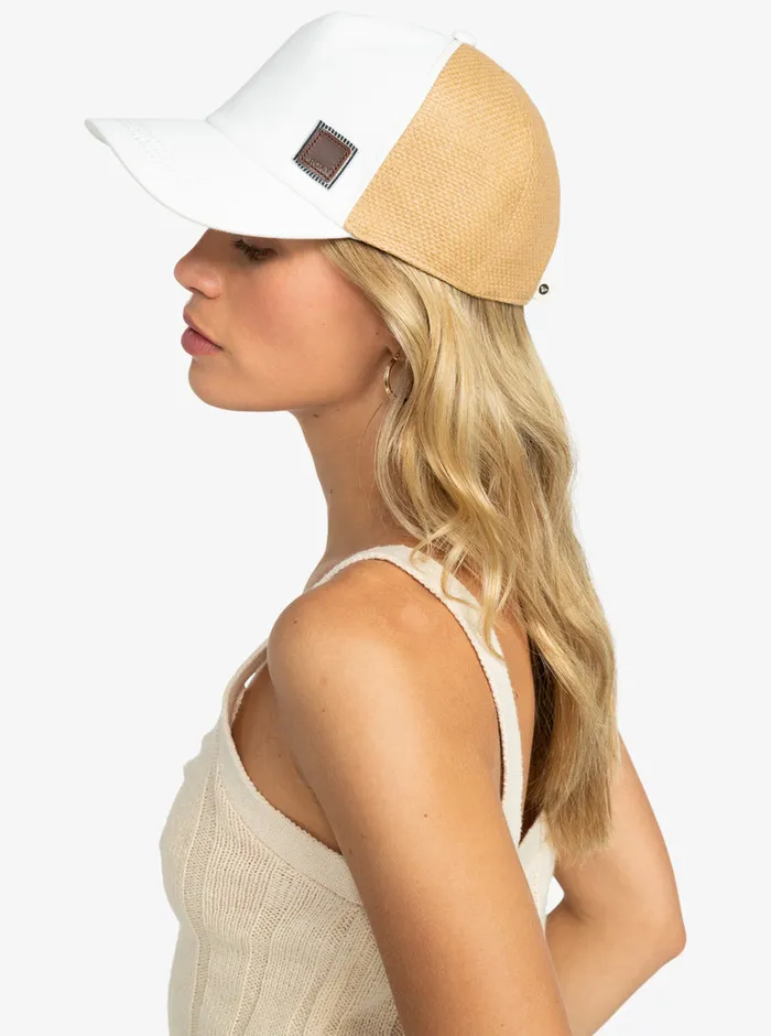 Roxy Hats Incognito Trucker Hat Marshmallow 8211 Womens
