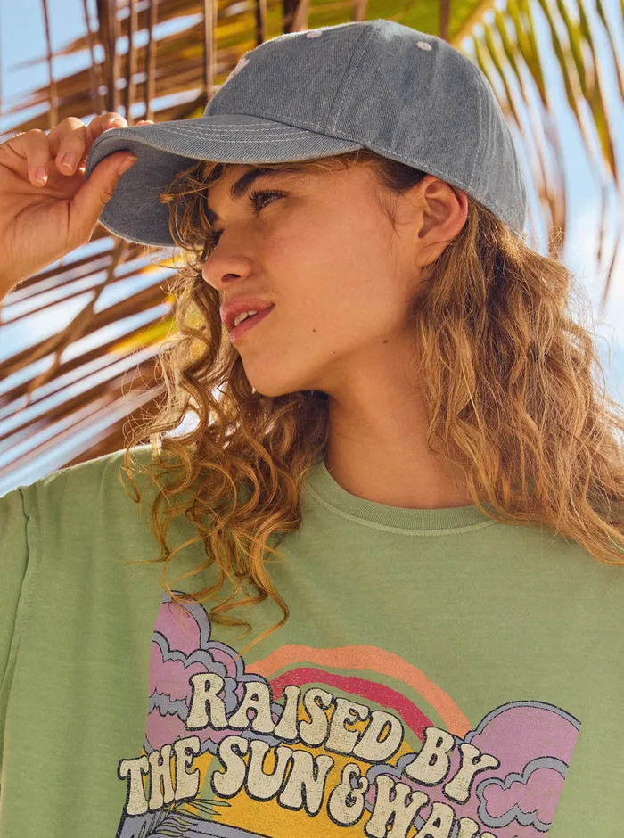 Roxy Hats Sparking Cupcake Baseball Hat Bel Air Blue 8211 Womens