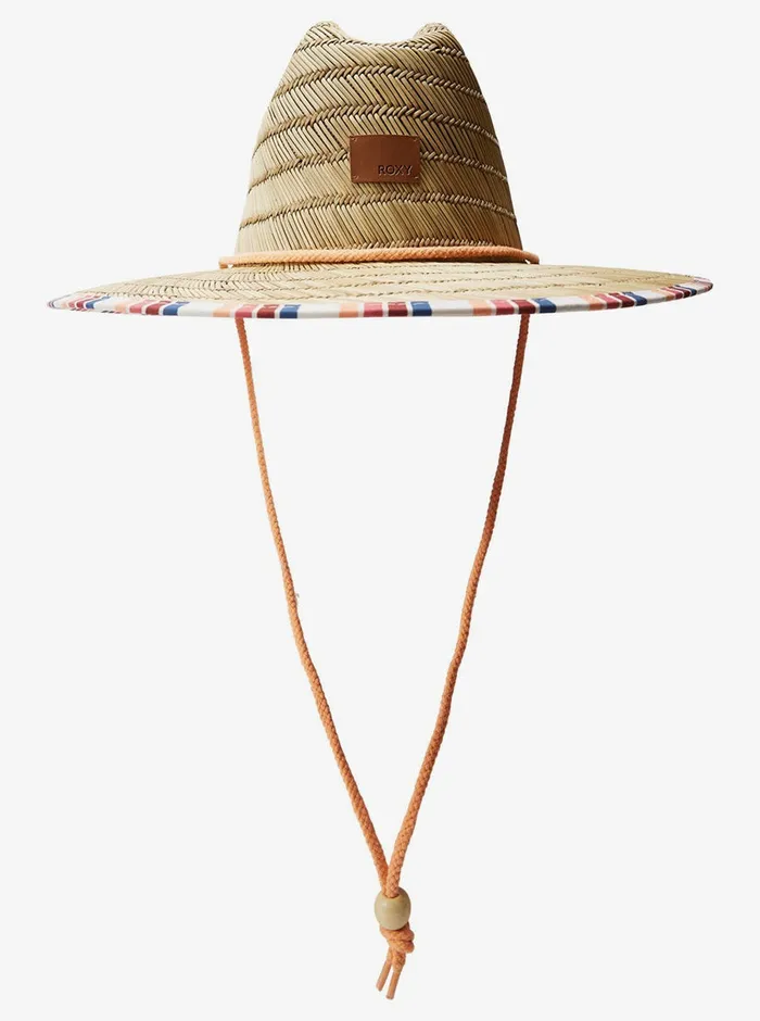 Roxy Hats Tomboy Straw Hat Snow White Confi Stripe 8211 Womens