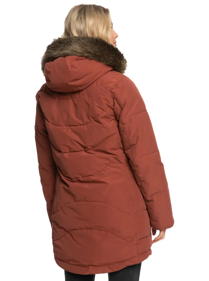 Roxy Jackets Ellie Warmlink Winter Jacket With Heating Panel Smoked Paprika 8211 Womens