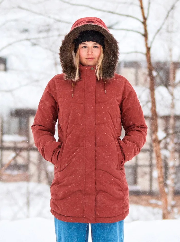 Roxy Jackets Ellie Warmlink Winter Jacket With Heating Panel Smoked Paprika 8211 Womens