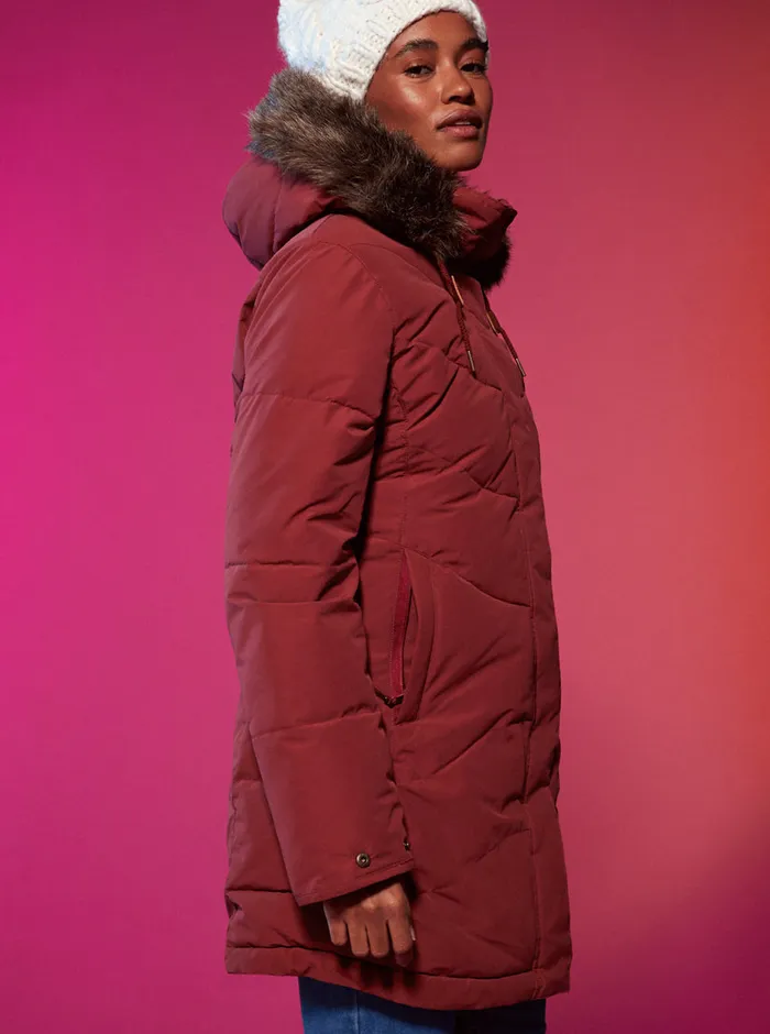 Roxy Jackets Ellie Warmlink Winter Jacket With Heating Panel Smoked Paprika 8211 Womens