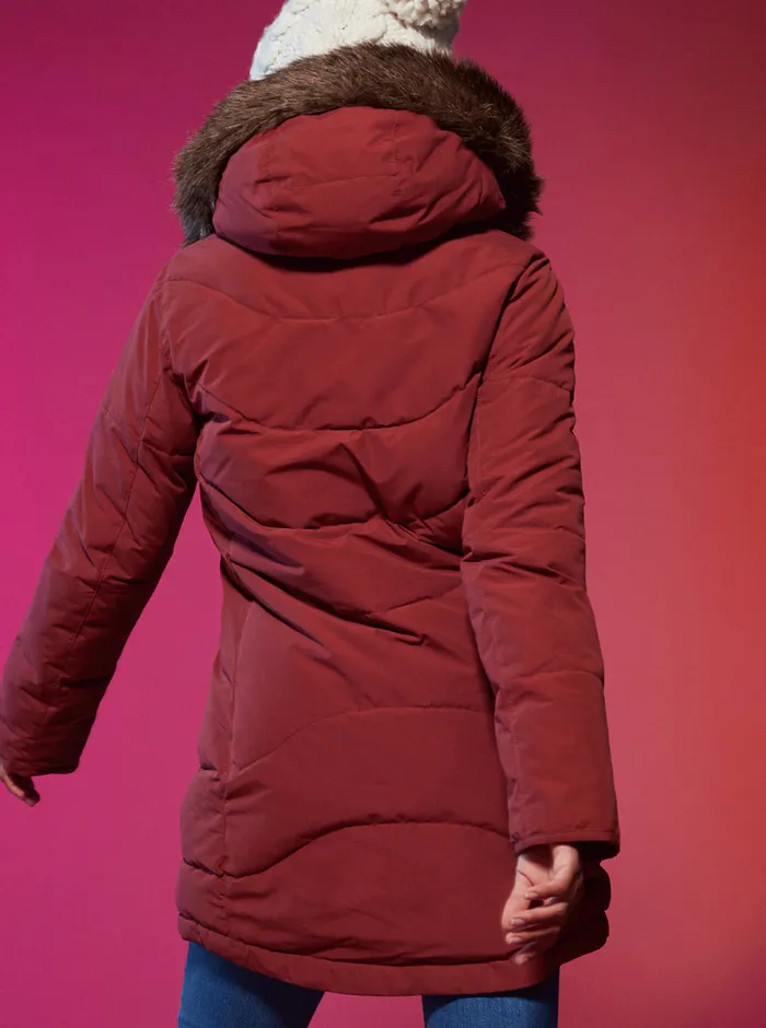 Roxy Jackets Ellie Warmlink Winter Jacket With Heating Panel Smoked Paprika 8211 Womens