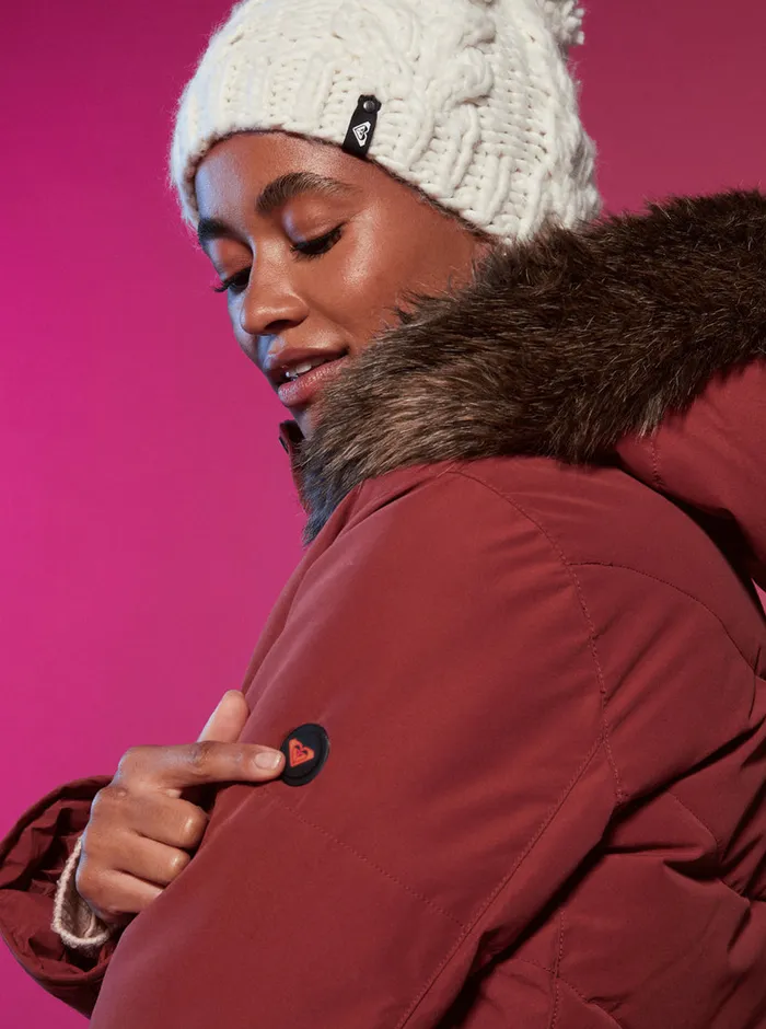 Roxy Jackets Ellie Warmlink Winter Jacket With Heating Panel Smoked Paprika 8211 Womens