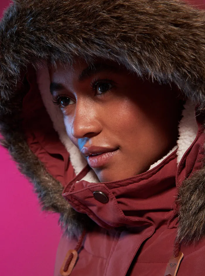 Roxy Jackets Ellie Warmlink Winter Jacket With Heating Panel Smoked Paprika 8211 Womens