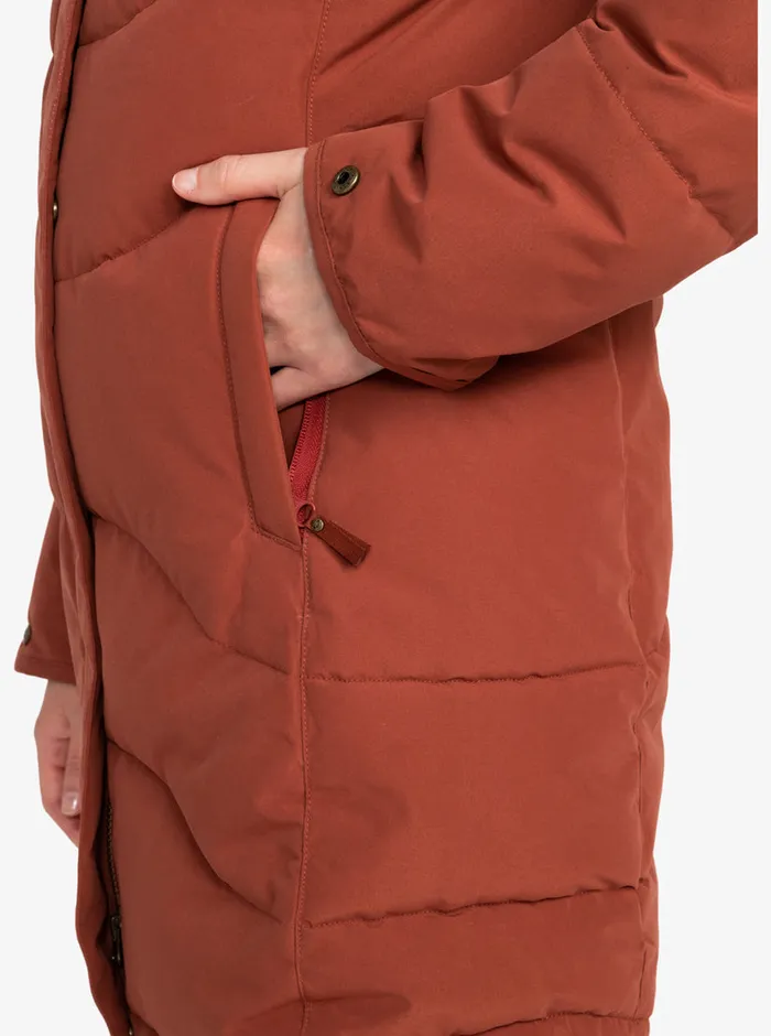 Roxy Jackets Ellie Warmlink Winter Jacket With Heating Panel Smoked Paprika 8211 Womens