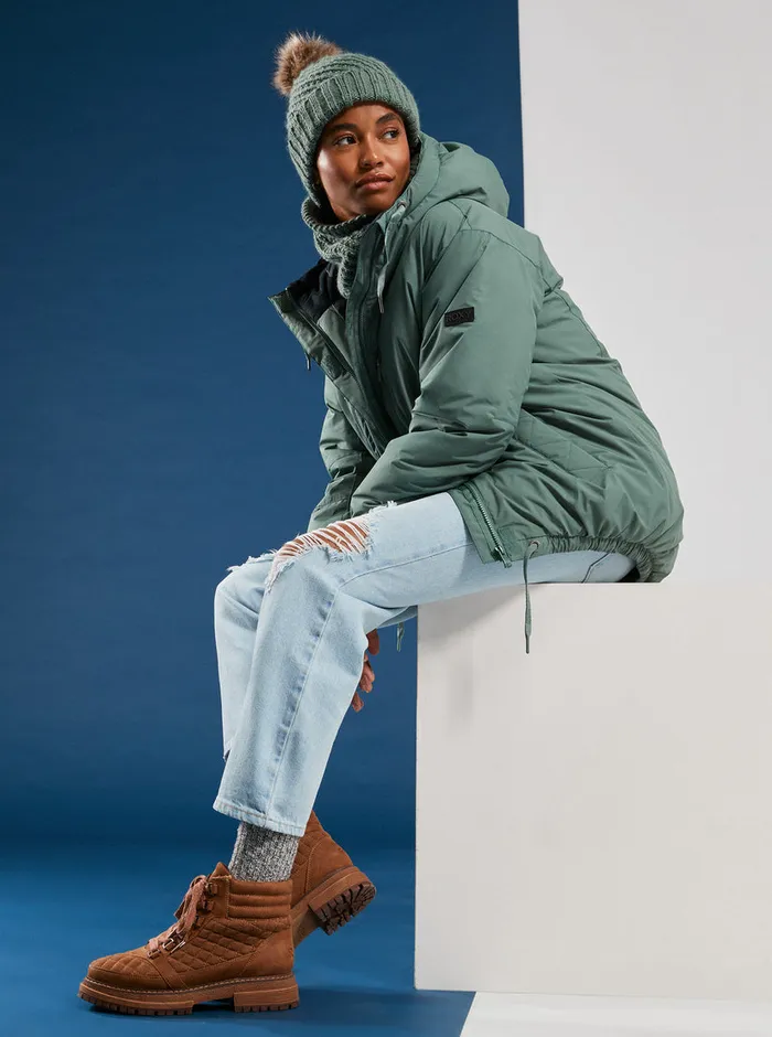 Roxy Jackets Lofty Cloud Winter Parka Dark Forest 8211 Womens