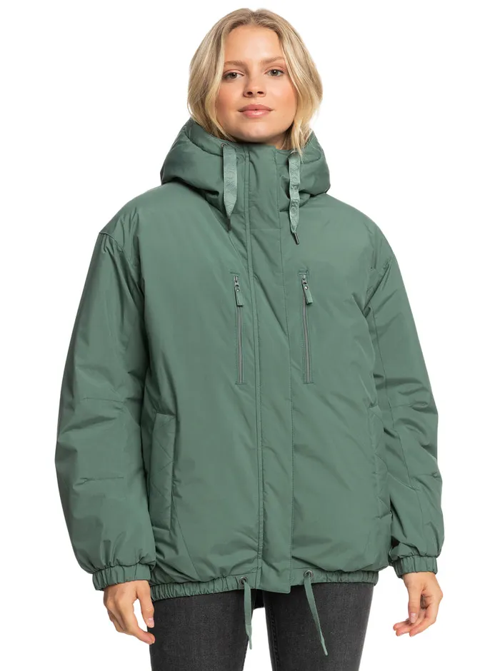 Roxy Jackets Lofty Cloud Winter Parka Dark Forest 8211 Womens