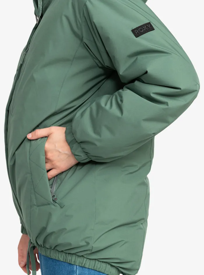 Roxy Jackets Lofty Cloud Winter Parka Dark Forest 8211 Womens