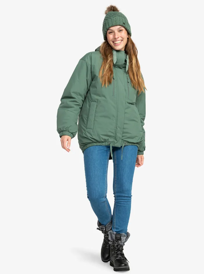 Roxy Jackets Lofty Cloud Winter Parka Dark Forest 8211 Womens