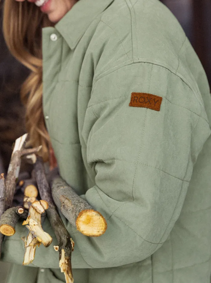 Roxy Jackets Next Up Jackets Agave Green 8211 Womens