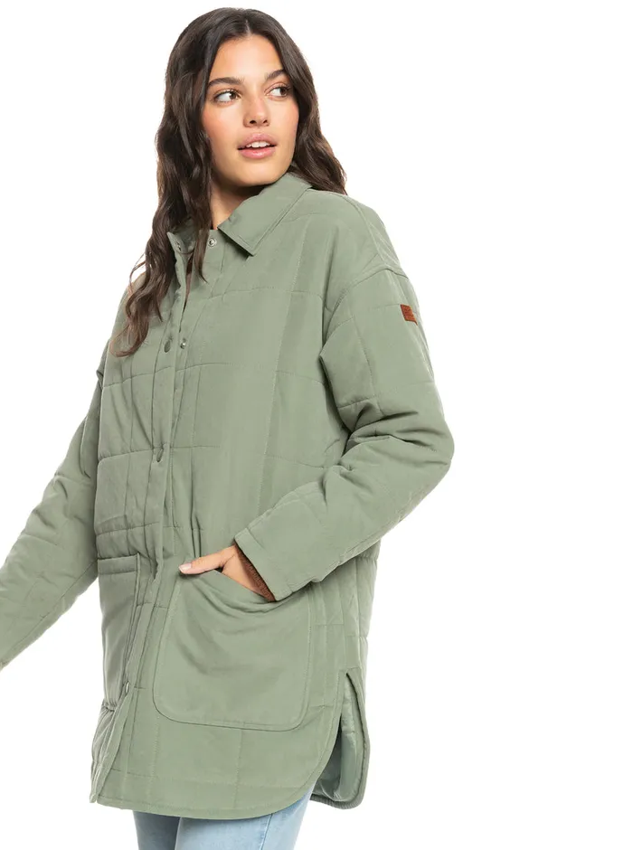 Roxy Jackets Next Up Jackets Agave Green 8211 Womens