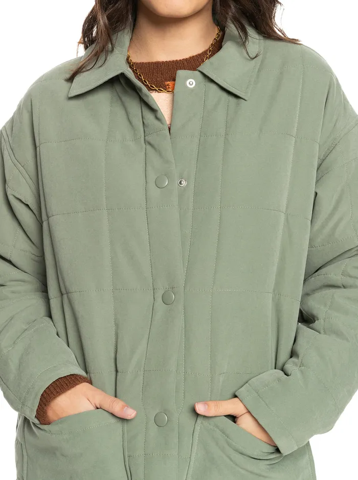 Roxy Jackets Next Up Jackets Agave Green 8211 Womens