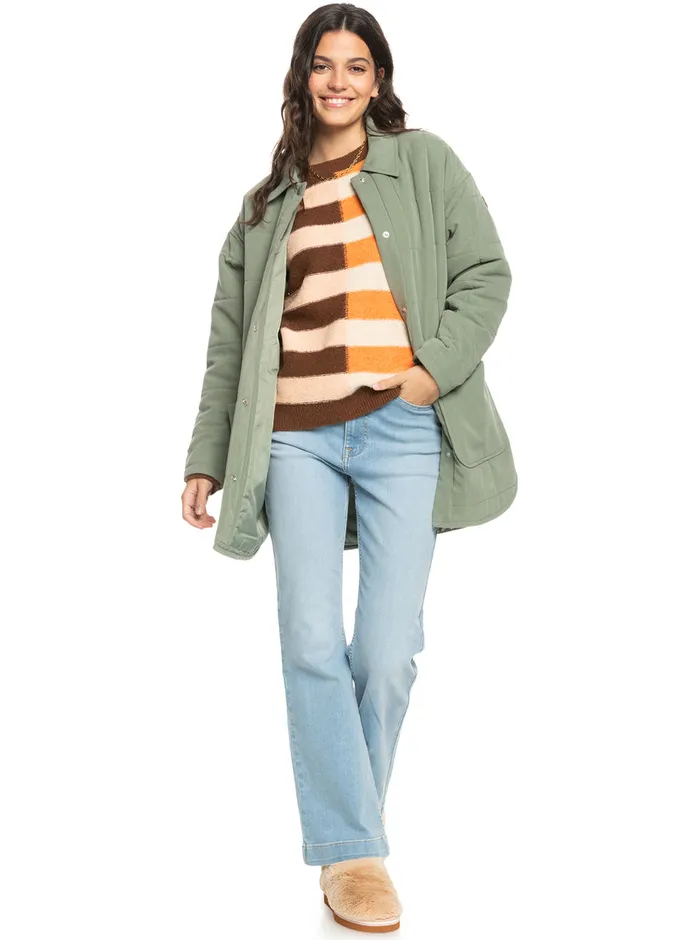Roxy Jackets Next Up Jackets Agave Green 8211 Womens