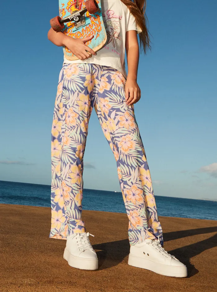 Roxy Jeans and Pants 416 You Found Me Pants Marlin Funky Palm 8211 Girls