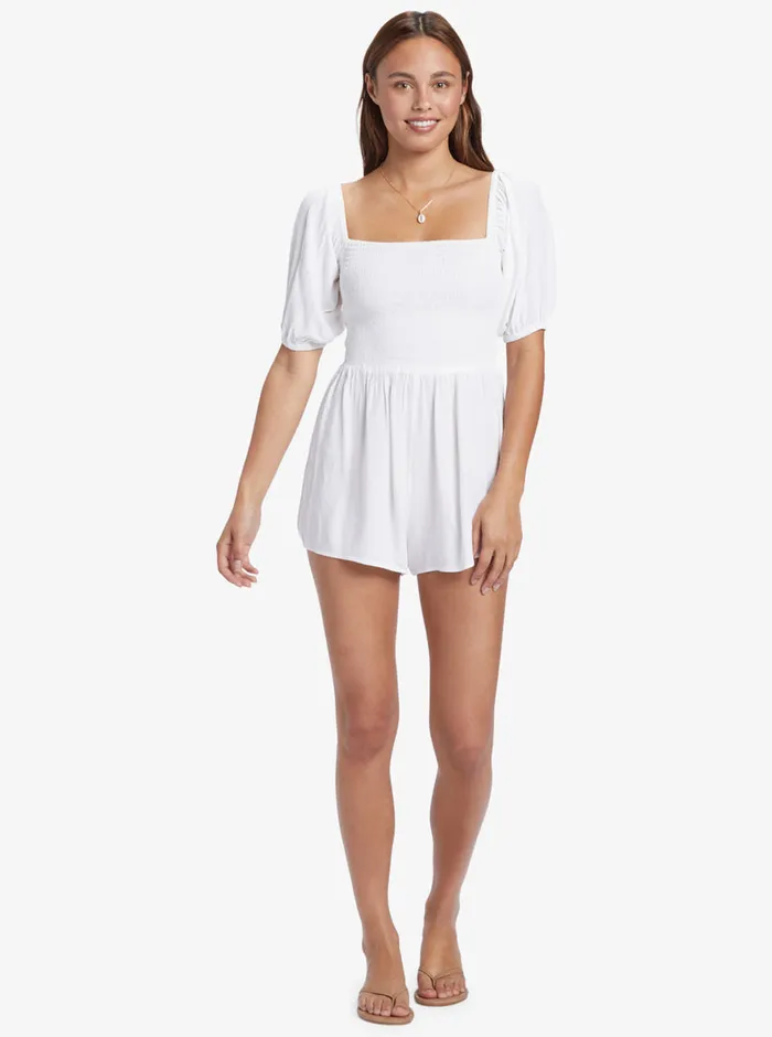 Roxy Jumpsuits and Rompers Barefoot Babe Romper Snow White 8211 Womens