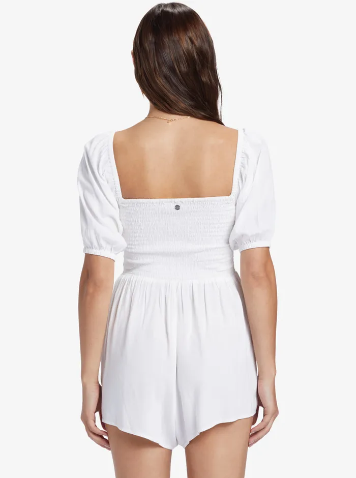 Roxy Jumpsuits and Rompers Barefoot Babe Romper Snow White 8211 Womens